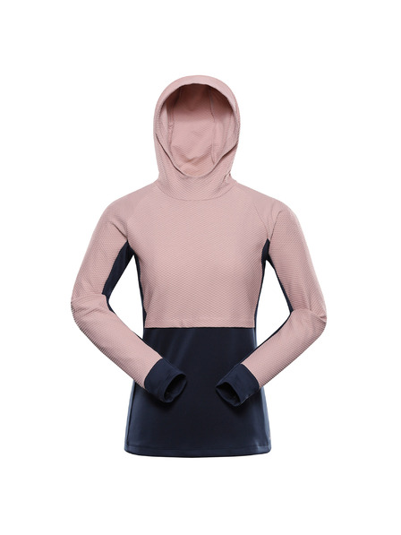ALPINE PRO Damen-Schnelltrocknender Hoodie ALPINE PRO FEZA 2 pale mauve