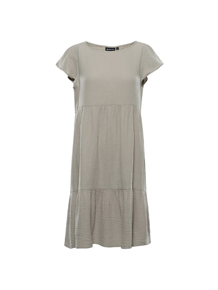ALPINE PRO Damen Baumwoll-Kleid ALPINE PRO AKESA abbey stone