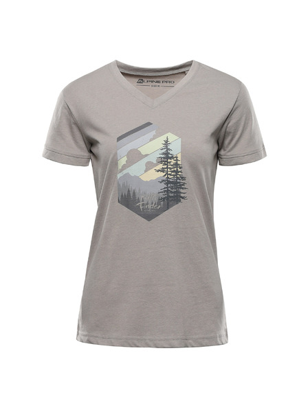 ALPINE PRO Damen-T-Shirt aus knitterfreiem Material ALPINE PRO NOGERA dove Variante pa