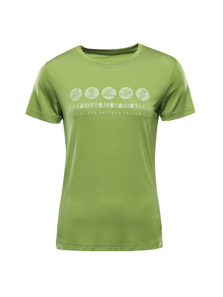 ALPINE PRO Damen-Funktions-T-Shirt mit antibakterieller Behandlung ALPINE PRO LYORA peridot varianta pa