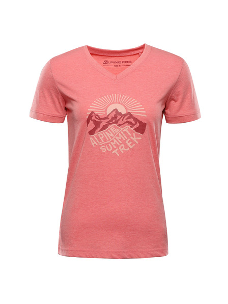 ALPINE PRO Damen-T-Shirt aus knitterfreiem Material ALPINE PRO NOGERA apricot blush Variante pb