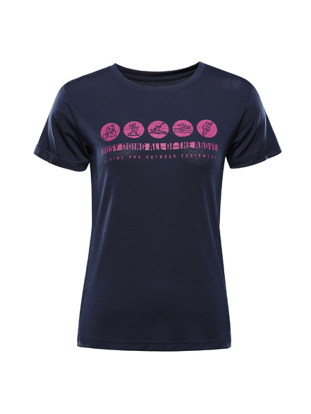 ALPINE PRO Damen Funktions-T-Shirt mit antibakterieller Behandlung ALPINE PRO LYORA Moonlit Ocean Variante pa