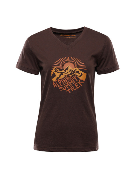 ALPINE PRO Damen-T-Shirt aus knitterfreiem Material ALPINE PRO NOGERA obsidian Variante pb