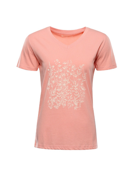 ALPINE PRO Damen Baumwoll-T-Shirt ALPINE PRO DORENA apricot blush Variante pa