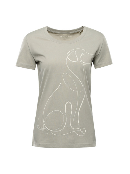 ALPINE PRO Damen-T-Shirt aus Bio-Baumwolle ALPINE PRO TERMESA 3 abbey stone Variante pc