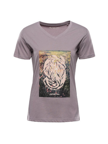 ALPINE PRO Damen Baumwoll-T-Shirt ALPINE PRO DORENA quail Variante pc