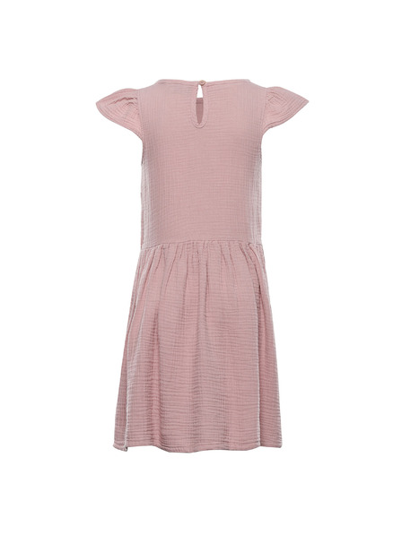 ALPINE PRO Kinder-Kleid aus Baumwolle ALPINE PRO ILERO pale mauve