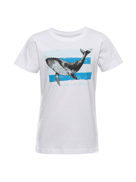 ALPINE PRO Kinder-T-Shirt aus Bio-Baumwolle ALPINE PRO TERMESO 2 weiß varianta pc