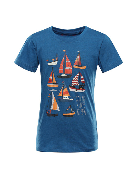 ALPINE PRO Kinder-T-Shirt aus knitterfreiem Material ALPINE PRO BIGERO 2 moonlit ocean varianta pb