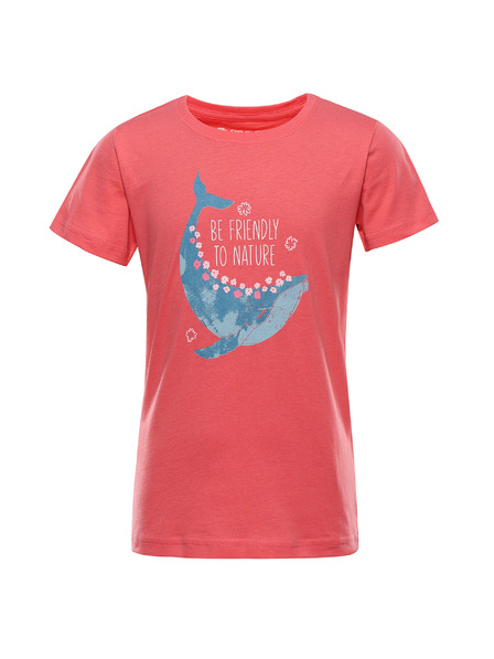 ALPINE PRO Kinder-T-Shirt aus Bio-Baumwolle ALPINE PRO TERMESO 2 calypso coral varianta pd