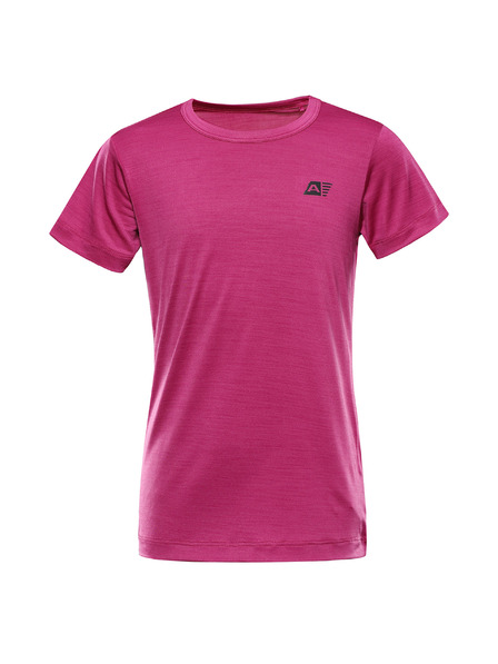ALPINE PRO Kinder-Schnelltrocknungs-T-Shirt ALPINE PRO BASIKO fuchsia red