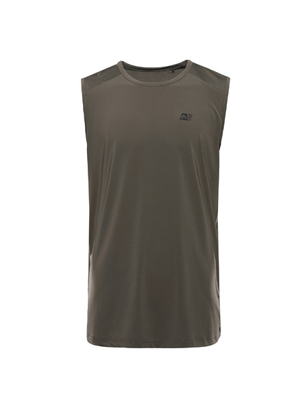 ALPINE PRO Herren schnelltrocknendes Tanktop mit cool dry ALPINE PRO GELAD 3 stone gray