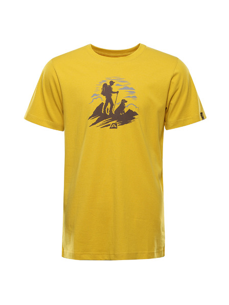 ALPINE PRO Herren-T-Shirt aus Bio-Baumwolle ALPINE PRO TERMES 3 lemon curry varianta pb
