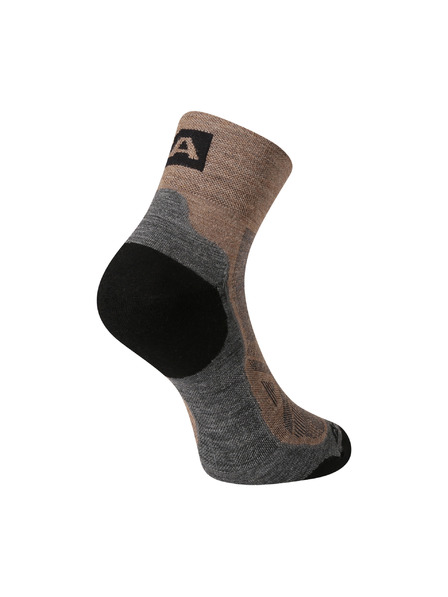ALPINE PRO Antibakterielle Socken aus Merinowolle ALPINE PRO DERERE driftwood