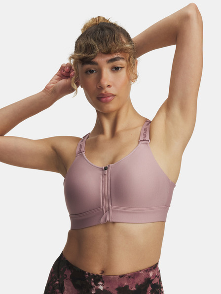 Under Armour Damen Sport-BH Under Armour UA Infinity High Zip 2.0 Bra-PNK