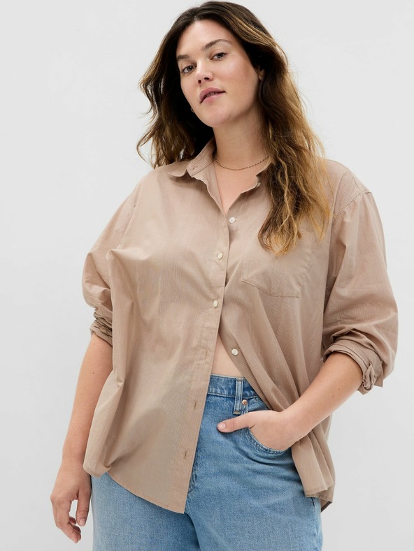 GAP Hemd mit Metallic-Garn Oversize GAP