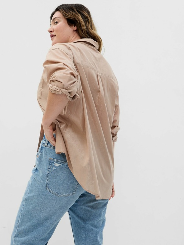 GAP Hemd mit Metallic-Garn Oversize GAP