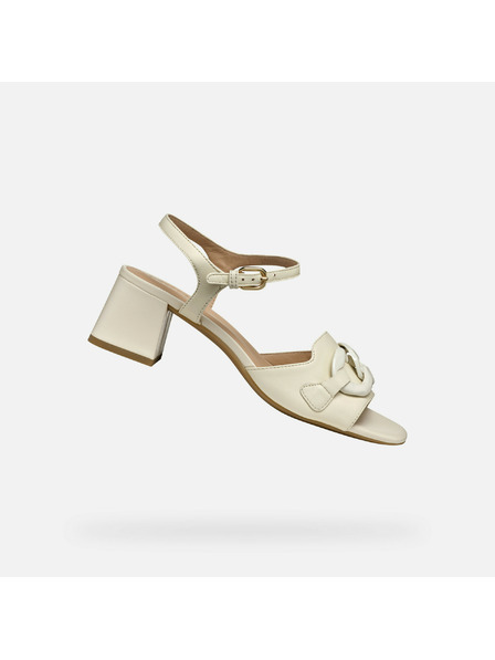 Geox Cremefarbene Damen Sandalen Geox New Eraklia 50 T
