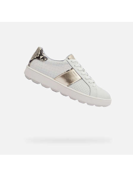 Geox Weiß Damen Geox Spherica ECUB-1 Turnschuhe