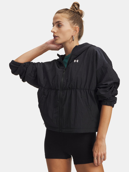 Under Armour Damen-Jacke Under Armour Rival Woven Bungee FZ-BLK