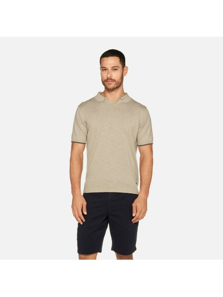 Geox Beige Herren-Poloshirt Geox Knit