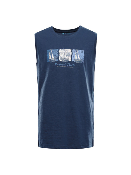 ALPINE PRO Herren-Baumwoll-Tanktop ALPINE PRO QUARET 2 blue wing teal variante pb