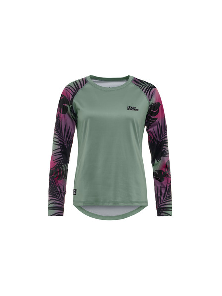 Horsefeathers Bike-Trikot Deco LS - iceberg green/hawaii