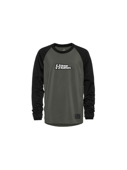 Horsefeathers Kinder-Biketrikot Spike LS - chimera/schwarz