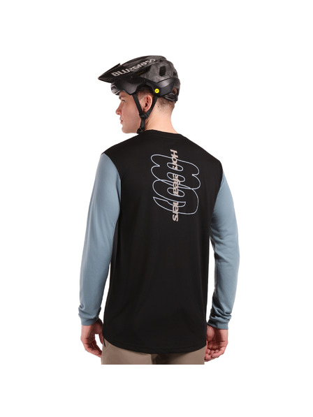 Horsefeathers Bike Trikot Fury LS - black/citadel