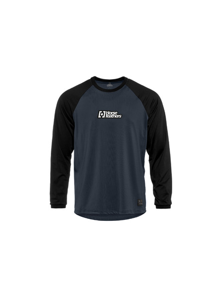 Horsefeathers Bike Trikot Spike LS - indigo/black