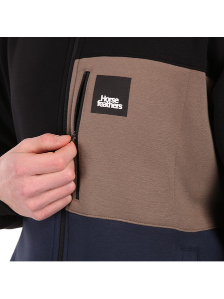 Horsefeathers Sweatshirt Vick - black/indigo