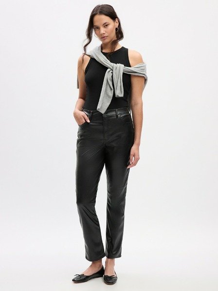 GAP Damenhose aus Kunstleder mit hohem Bund GAP