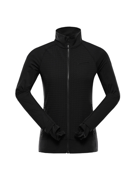 ALPINE PRO Damen schnell trocknende Stretch-Sweatjacke ALPINE PRO QUERTA 2 black