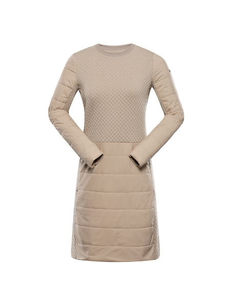 ALPINE PRO Damen Kleid mit Warmfüllung hi-therm ALPINE PRO OLWA white pepper