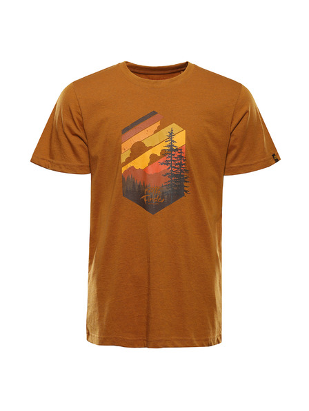 ALPINE PRO Herren-T-Shirt aus knitterfreiem Material ALPINE PRO NOGER golden oak varianta pa