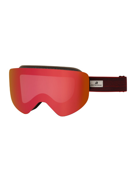 ALPINE PRO Skibrille ALPINE PRO HELLQE olympic red
