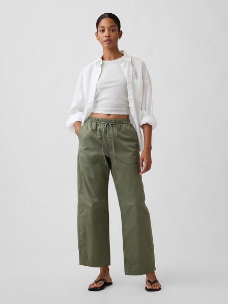 GAP Khaki-Hose High Rise Easy Barrel GAP