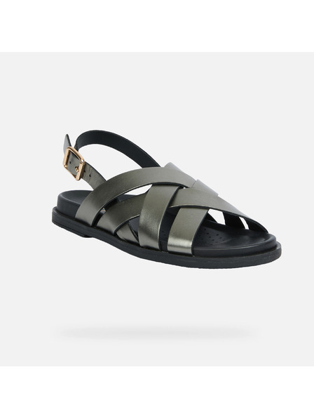Geox Grüne Damen-Sandalen Geox Adelash