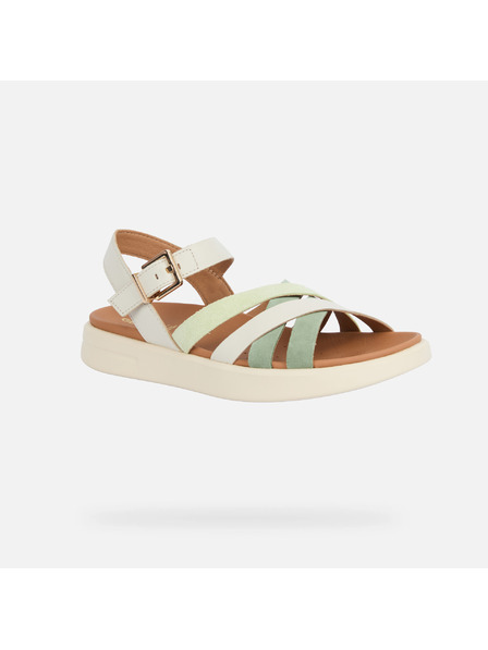 Geox Cremefarbene Damen-Sandalen Geox Xand 2S