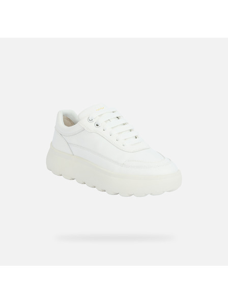 Geox Weiß Damen Geox Spherica Ec4.1 Turnschuhe