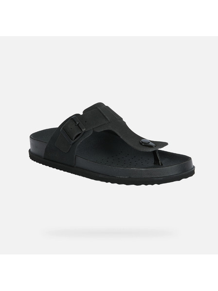 Geox Schwarze Herren-Slipper Geox Parnaiba