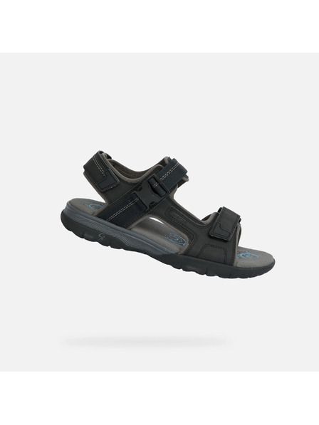 Geox Schwarze Herrensandalen Geox Spherica EC5