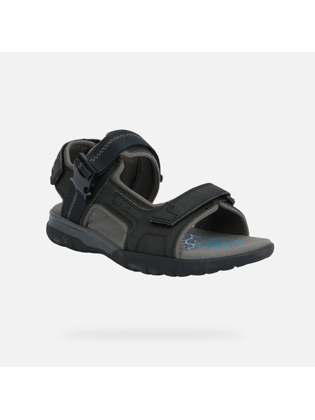 Geox Schwarze Herrensandalen Geox Spherica EC5