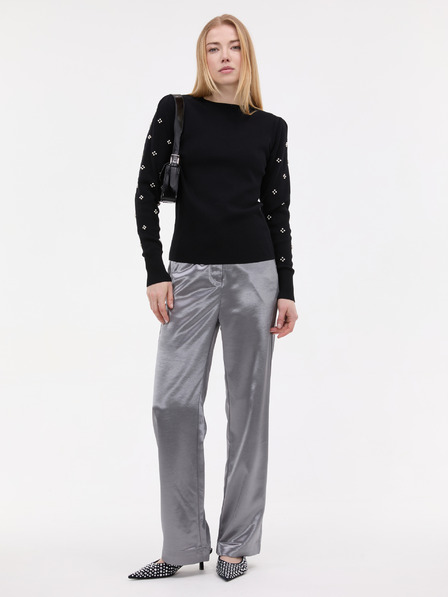 Orsay Schwarzer Damenpullover mit Applikation ORSAY