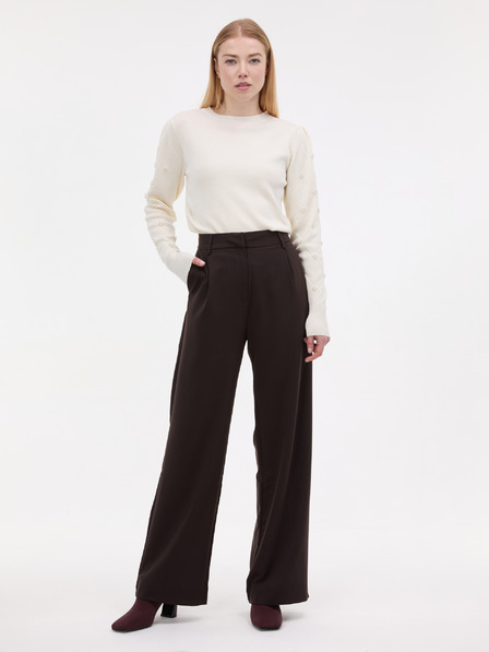 Orsay Cremefarbener Damenpullover mit Applikation ORSAY