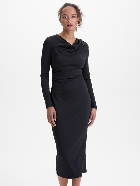Orsay Schwarzes Damen-Midikleid ORSAY