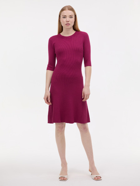 Orsay Weinrotes Damenkleid knielang ORSAY