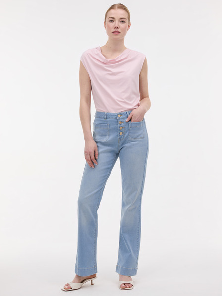 Orsay Hellrosa Damen-T-Shirt ohne Ärmel ORSAY