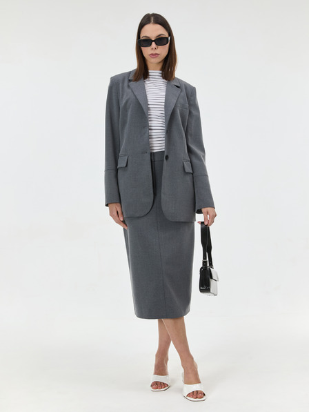 Orsay Weißes Damen-Streifen-T-Shirt mit kurzen Ärmeln ORSAY