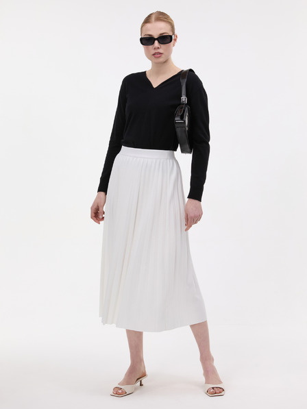 Orsay Cremefarbener Damen-Midirock ORSAY